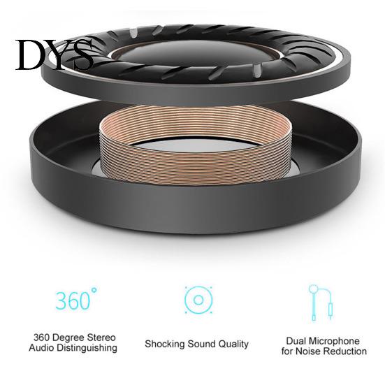 Gaming Headphone Earphone Dynamic Noise Reduction In-ear Headset Heavy Bass Earpiece for Game Phone