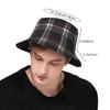Custom GTI Tartan Bucket Hat Sun Beach Packable Fisherman Cap for Women Men Summer Outdoor Beach Camping Hiking Fishing