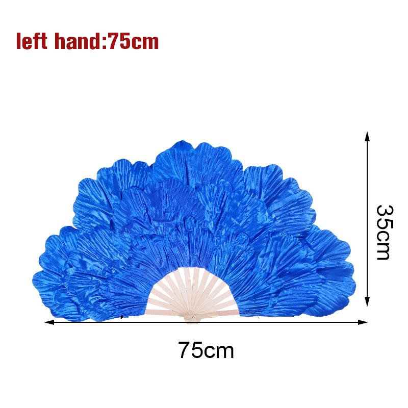 Chinesischer Tanzfächer Pfingstrosenblatt Tanzfächer Bühnenperformance Requisiten Doppelseitiger Yangko Tanz Faltfächer Party Dekoration