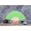 1 Peça Ventilador de Dança de Mão Estilo Chinês Padrão Personalizado Ventilador Dobrável de Bambu Ventilador de Mão para Casamento Ventilador de Flor de Bambu