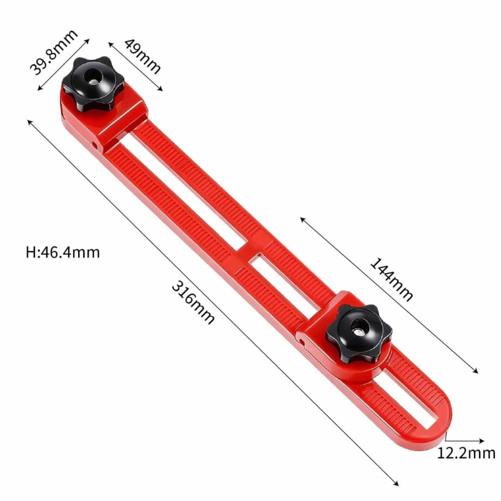 Durable Adjustable Cutting Machine Base Guide Rail ABS High-Quality Locking Tool Holder Woodworking Fixing Bracket
