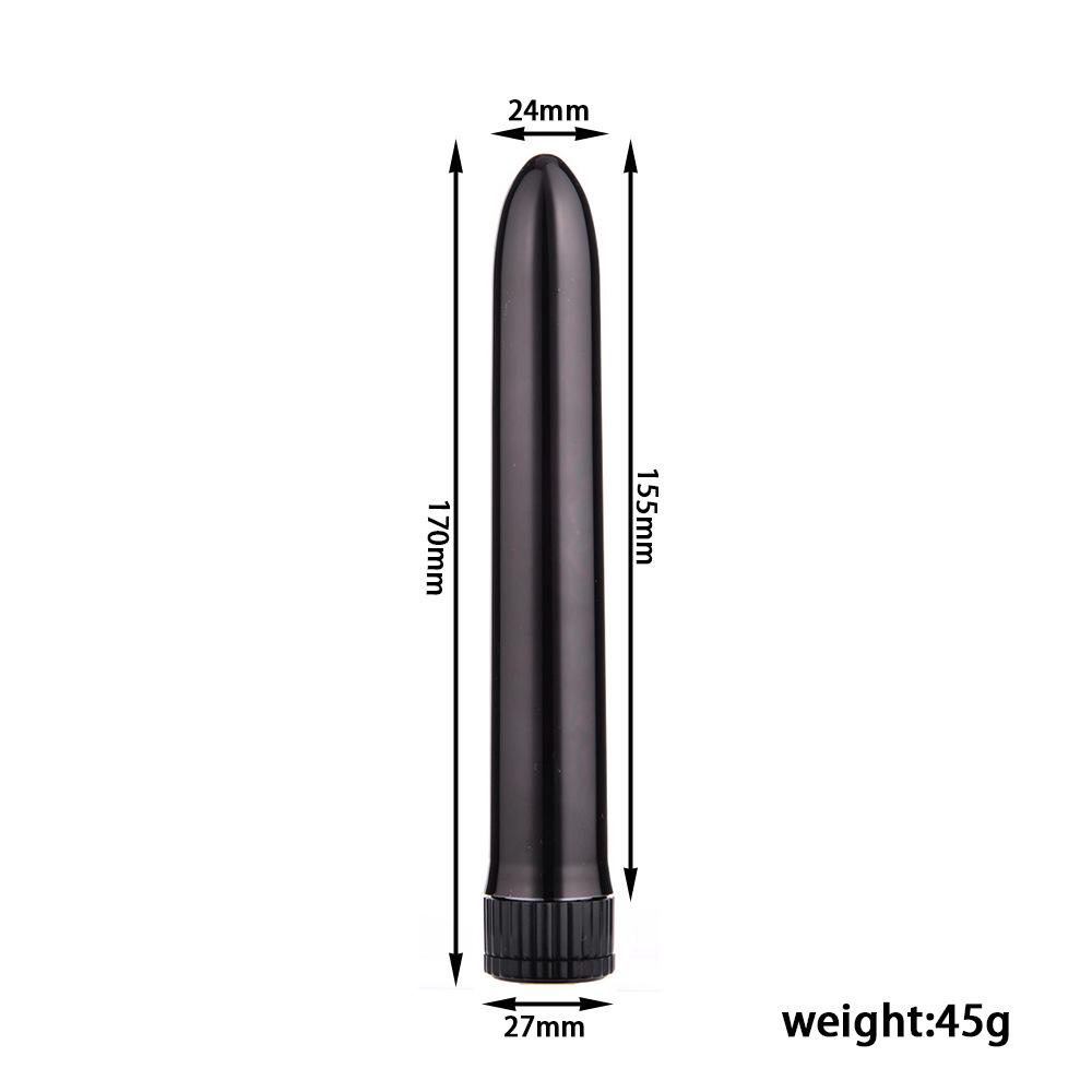 Variable Speed 7-Inch Electroplated Vibrator for Women - Silent Self-Pleasure Massager
