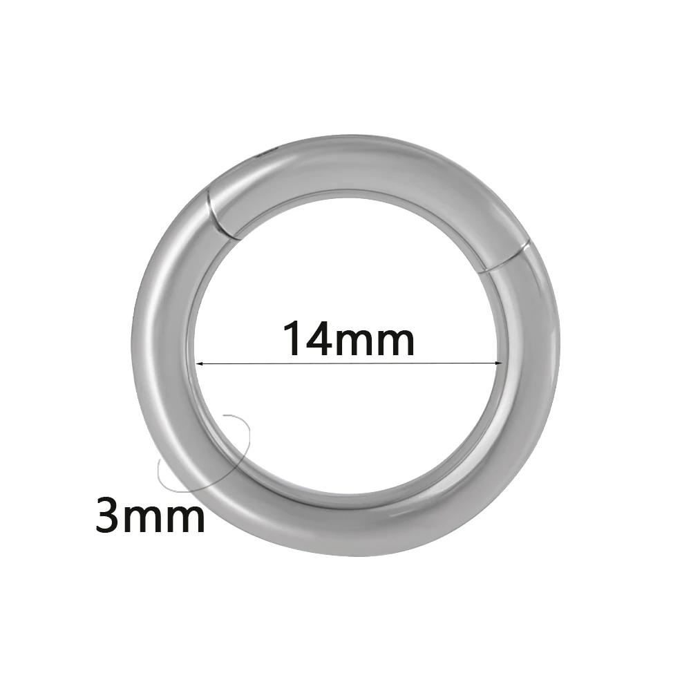 Segment klikacího septa z chirurgické oceli 1ks Kloubový kroužek Nos Obruč na rty Obruč ušní chrupavka Piercing do ušního boltce Tragus Helix