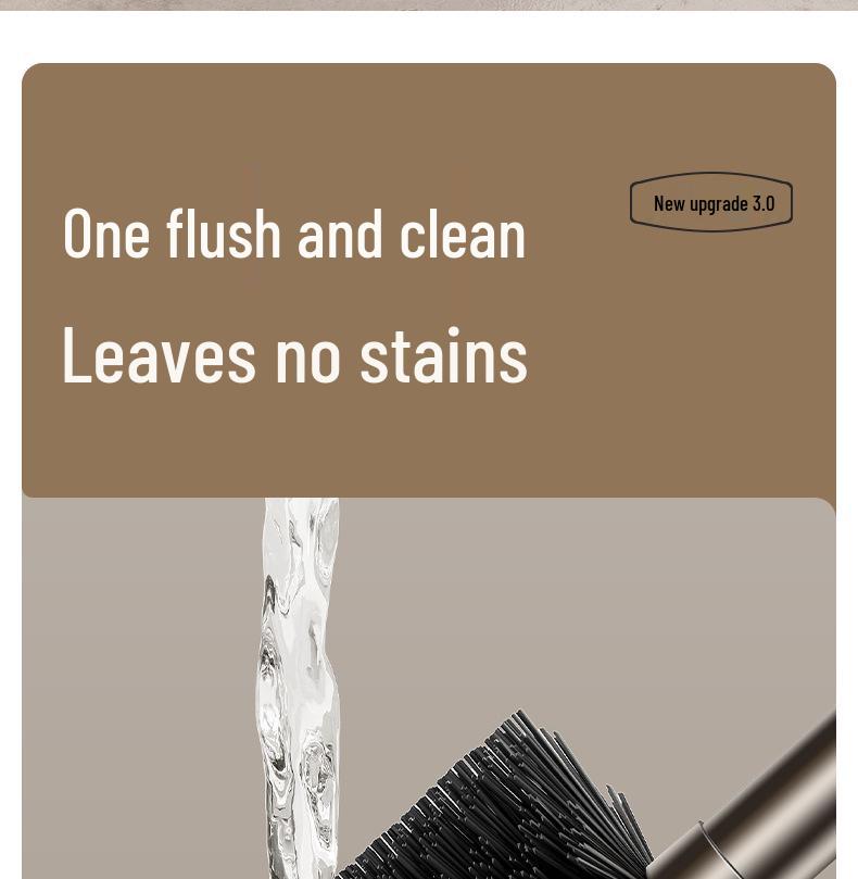 Nástěnná sada WC kartáče bez vrtání s čističem spár