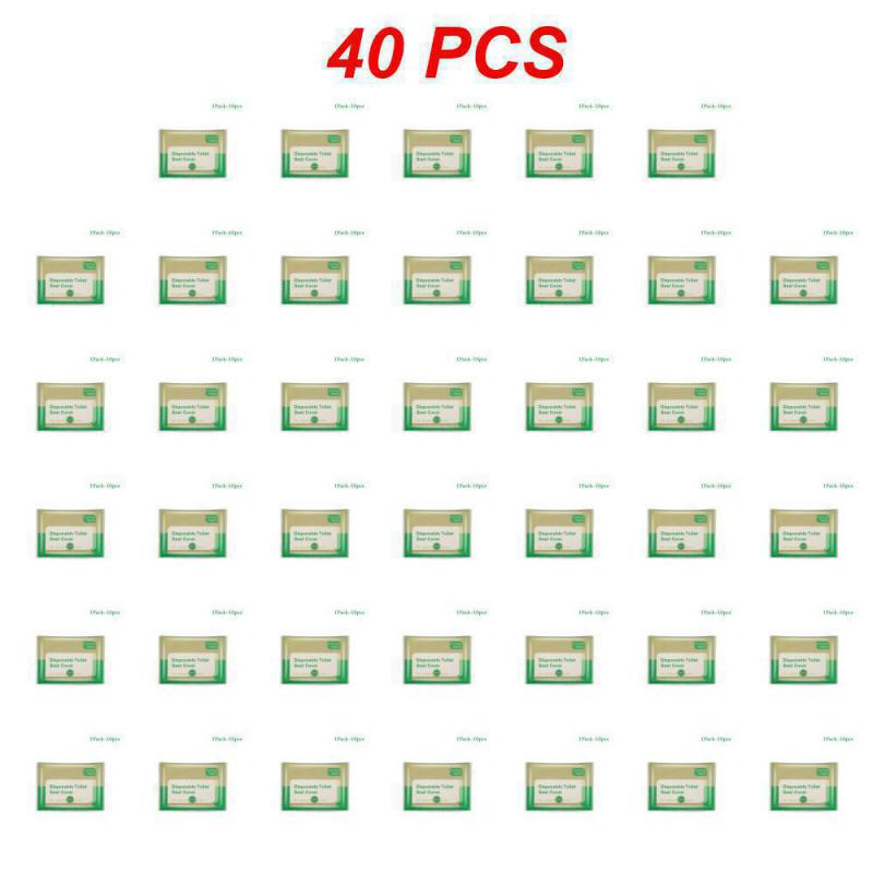 10~50PCS Disposable  Toilet Seat Cover Type Soluble Water Anti-bacterium Disposable For Travelling Commuting Or Camping