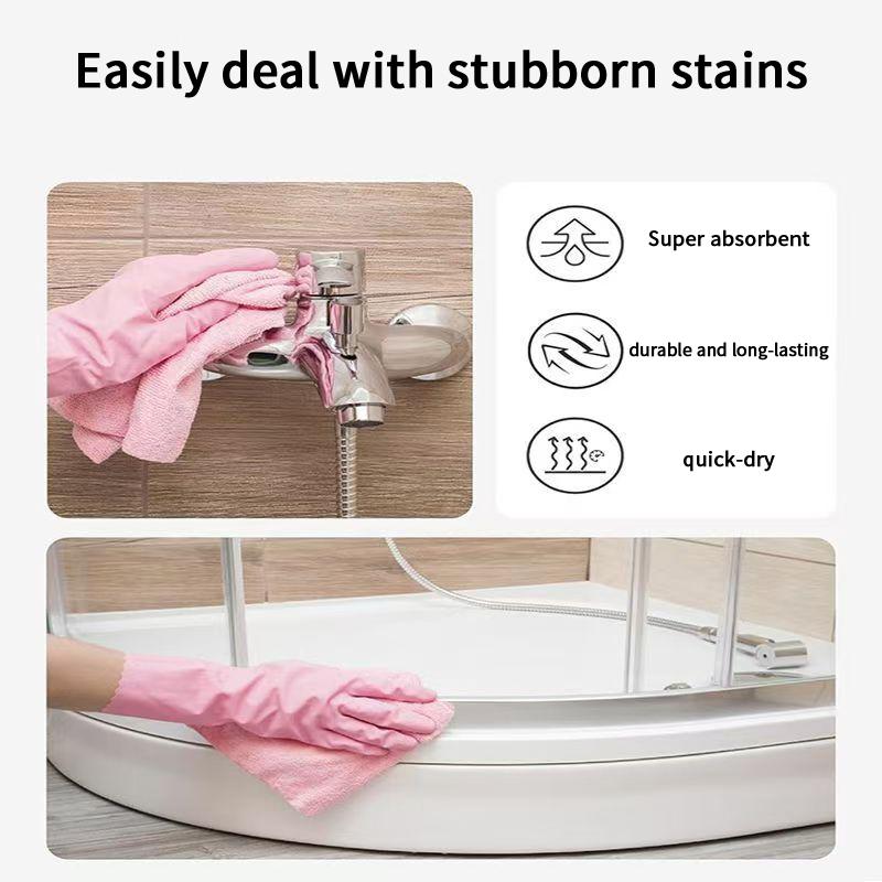 Tear-Off Cleaning Cloth Roll Durable Reusable Dish Towel For Kitchen Greaseproof And Quick Drying Microfiber Hand-Tear Rags