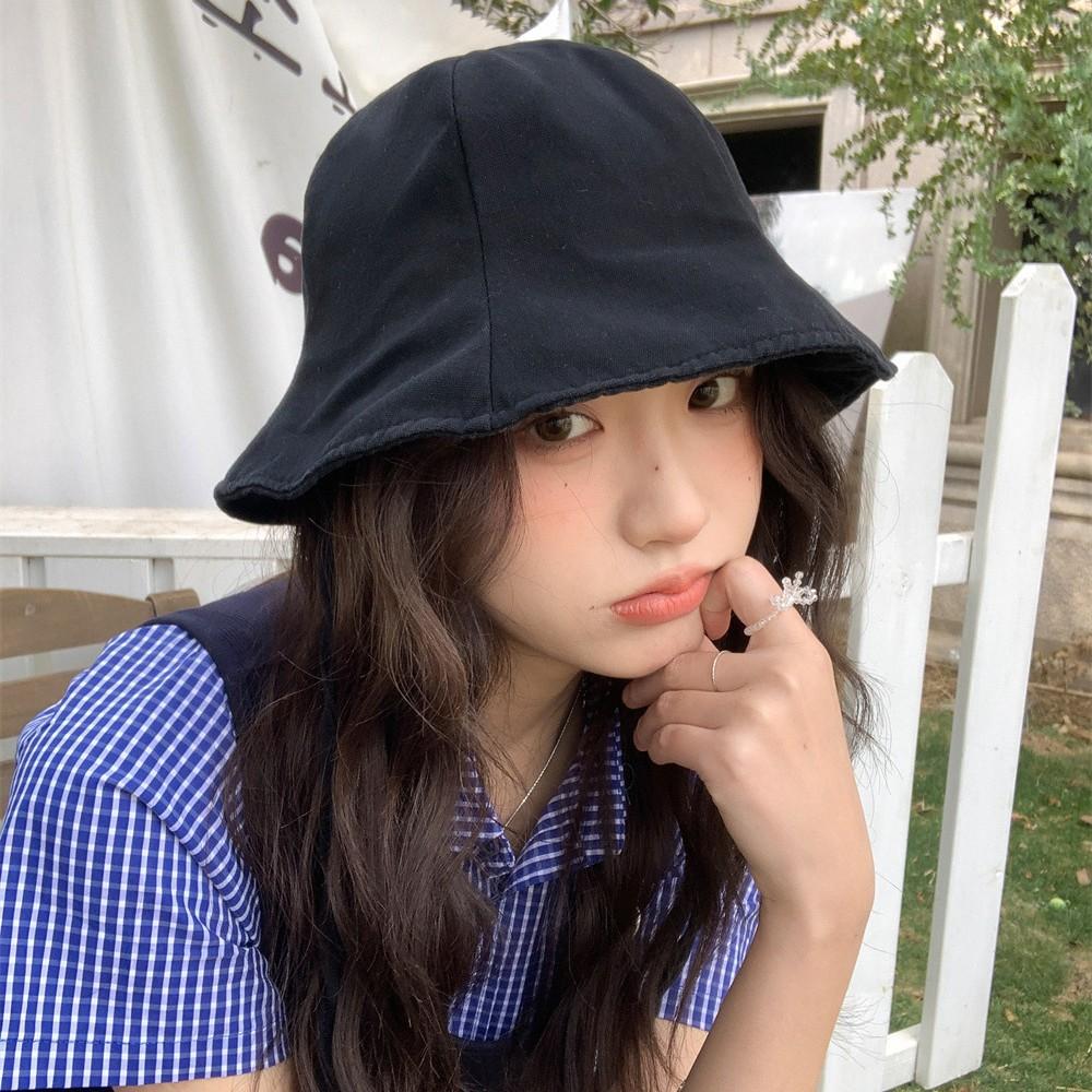 

Big head circumference bucket hat women s summer face small hat sun hat sunscreen bucket hat basin hat adult average size (55-59cm) бежевий
