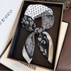 Luxury Brand Square Scarf Design Double Side Shawl Wrap 70cm Print Twill Silk Women Hijab Female Foulard Headband Bandana
