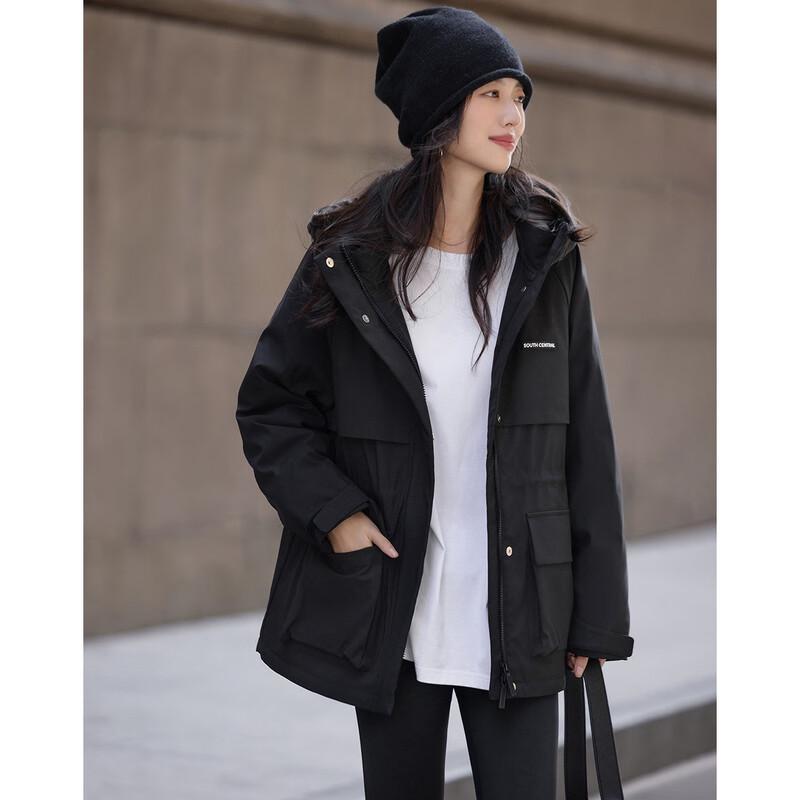 Demana Women's Three-Proof Tech Hooded 90% Goose Down Jacket