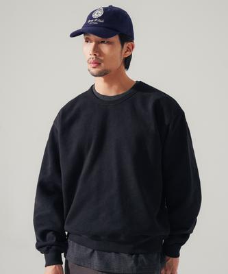 FP142 Mtor Authentic Crew Neck Sweatshirt Black Kjmt1544