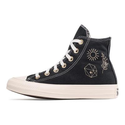 Chuck Taylor All Star High Altın Elementler Kadın Sneaker Siyah Açık Altın Egrek A02209C