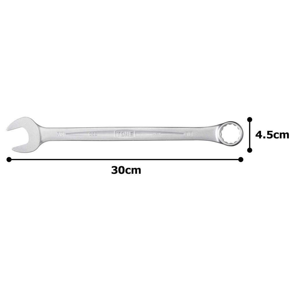 TONE Combination Wrench inch across CSB-28, 7/8 (width flats)