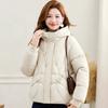 New hooded down padded clothes mother padded jacket middle-aged and elderly padded clothes women's short padded clothes winter coat
