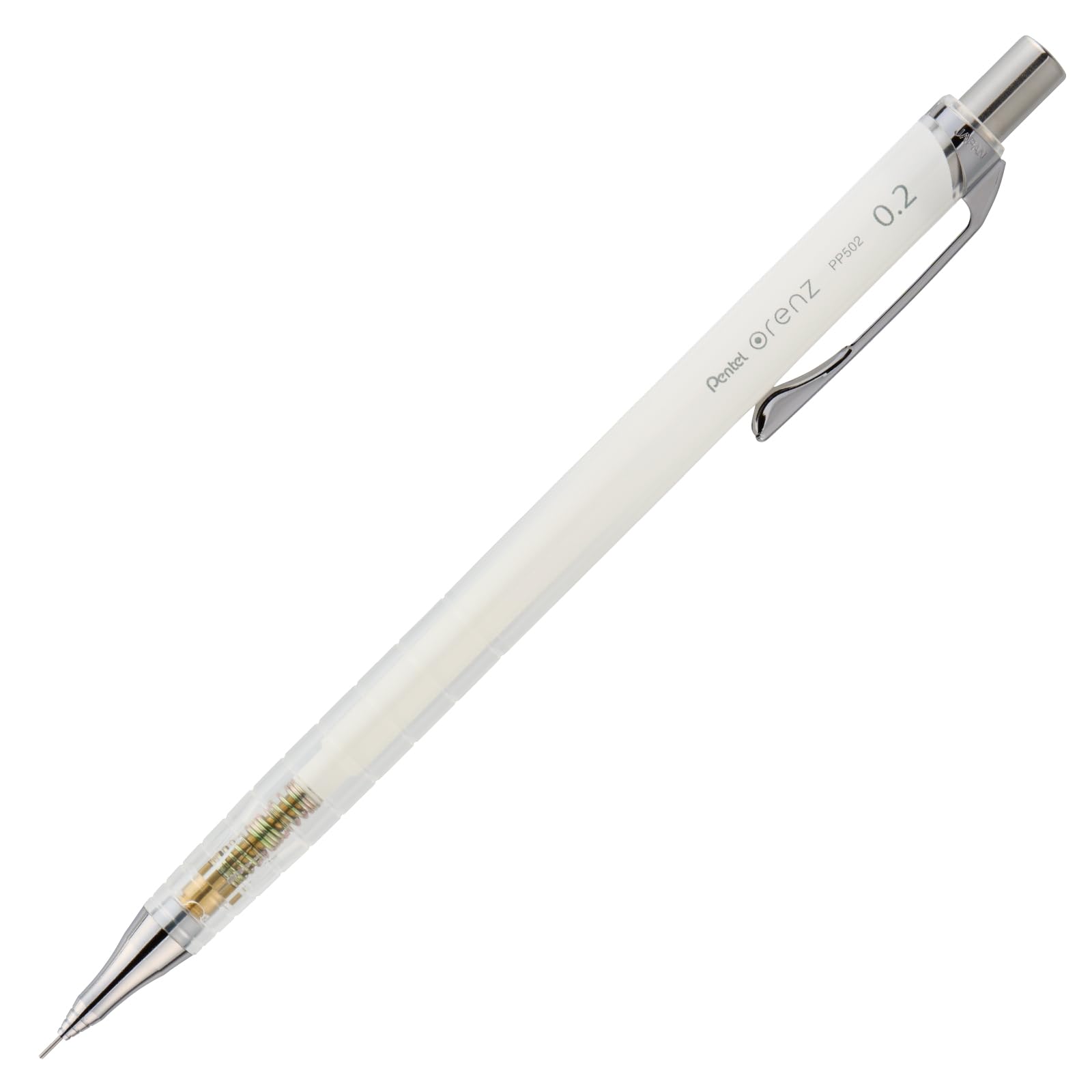 Pentel Orenz Mechanical 10th Anniversary Limited Glass Pencil, Edition, 0.2mm, White, XPP502-ANW белый