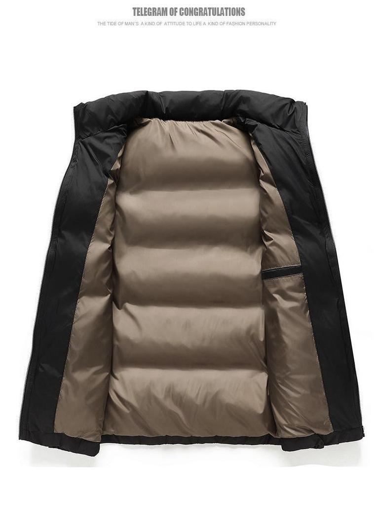 2025 Men's Thickened Warm Winter Cotton Jacket - Casual Cold-Proof Outerwear Vest