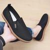 Classic Mens Canvas Shoe Outdoor Light Walking Flats Summer Breathable Hollow Out Mesh Shoes for Men Comfortable Slip-on Loafers