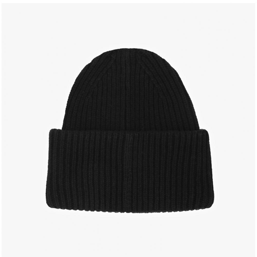 Čepice s obličejem Acne Studios s kamínky C40390 Černá 900