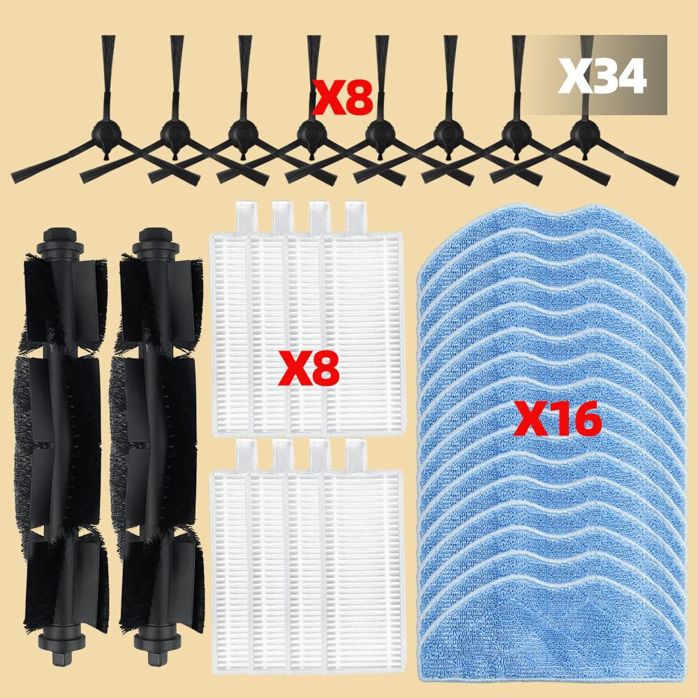 Fit For 360 S8 / Botslab S8 Plus / Honor Choice R2 / R2s Lite Vacuum Parts Main Side Brush Filter Hepa Mop Cloths Accessories