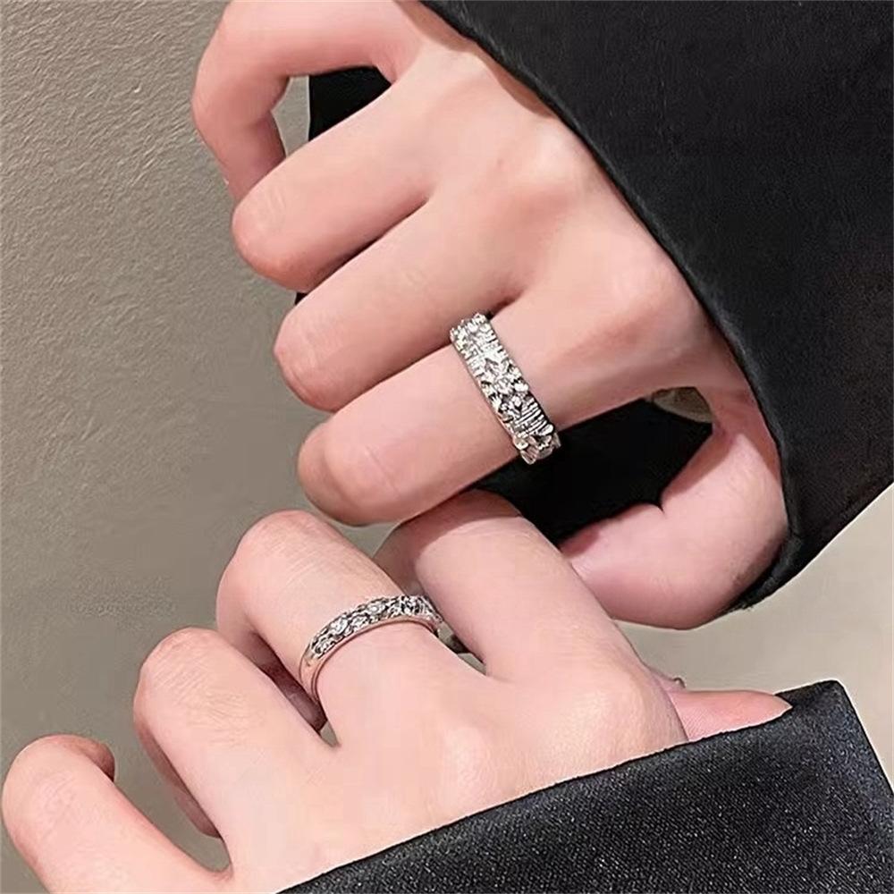 Brushed ring women's ins cold wind index finger ring design ring fine version