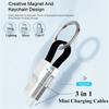 3'ü 1 arada Manyetik 13CM Mini USB Veri Kablosu Cep Telefonu Taşınabilir Şarj Veri Kabloları Tip C/Mikro USB