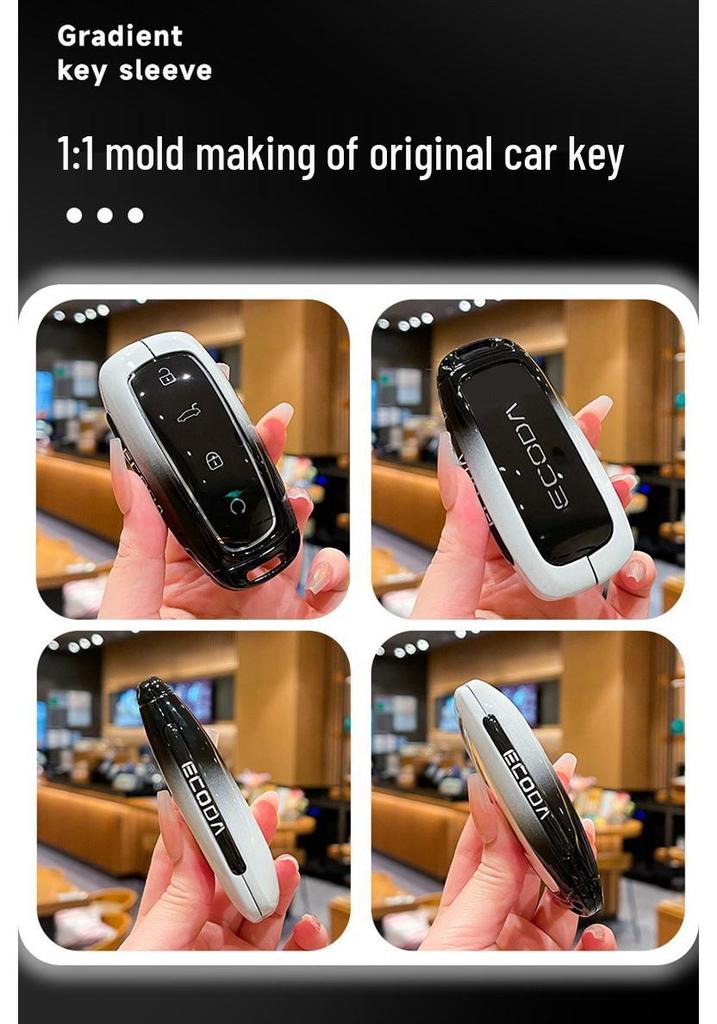 OMODA Chery Key Case: Zinc Alloy, High-Grade Metal Shell for New Model Remote Control Key.