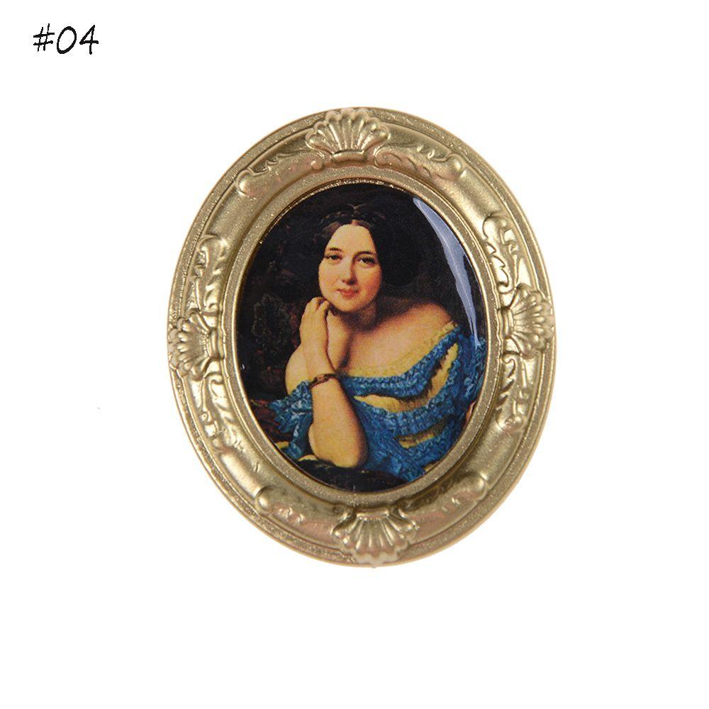 

Fashion Kids Toy Funny Mini Wall Painting Miniature Framed 1:12 Dollhouse Decor Doll Accessories 4