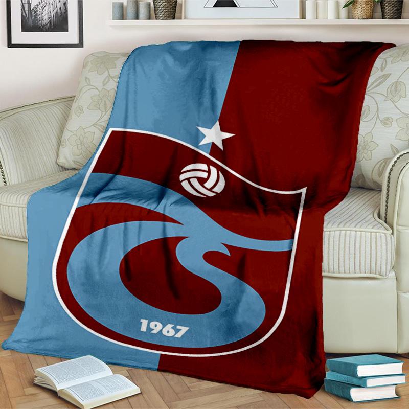 Coperta con Stemma Trabzonspor Adatta per Divani, Letti, Uffici e Campeggio - Regalo Perfetto per Halloween Natale