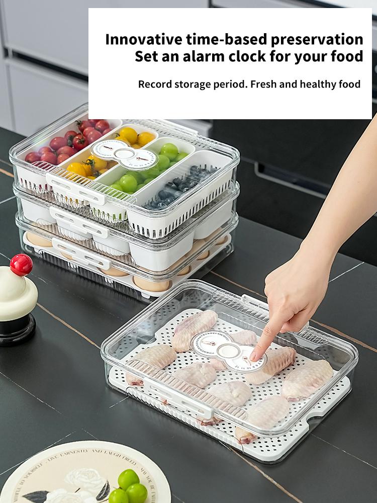Trending Modern Stackable Multi Functional Storage Box Leakproof Transparent Home Kitchen Organize Food Tools Case