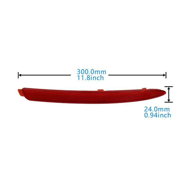 Auto Rear Bumper Reflectors Tail Light Warning Stop Lamp No Bulbs for Skoda Octavia MK2 2008 2009 2010 2012 2013 1Z0945105