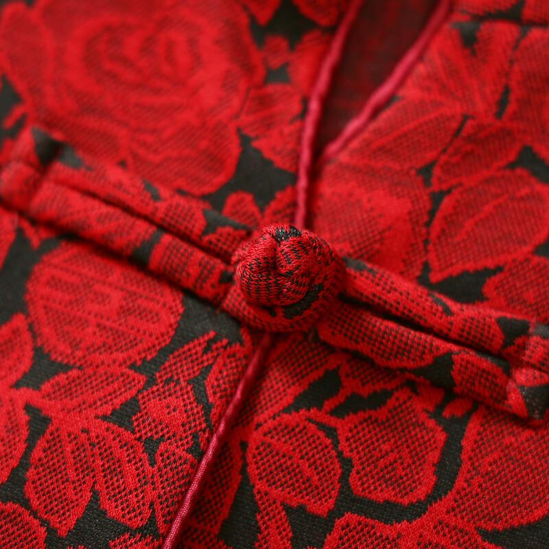 SIFONE Mid-Aged Women's Chinese Style Stand Collar Celebration Set