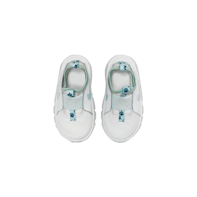 Nike Flex Runner 2 Lil TD Pawprints Baby Sneakers White Summit-White Glacier-Blue DQ8360-100