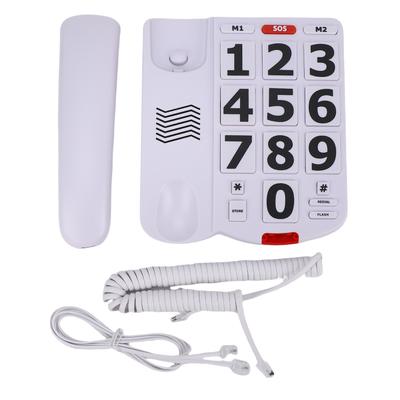 Téléphones à gros boutons, numérotation en une seule touche, sonnerie et volume du combiné réglables, grandes touches filaires