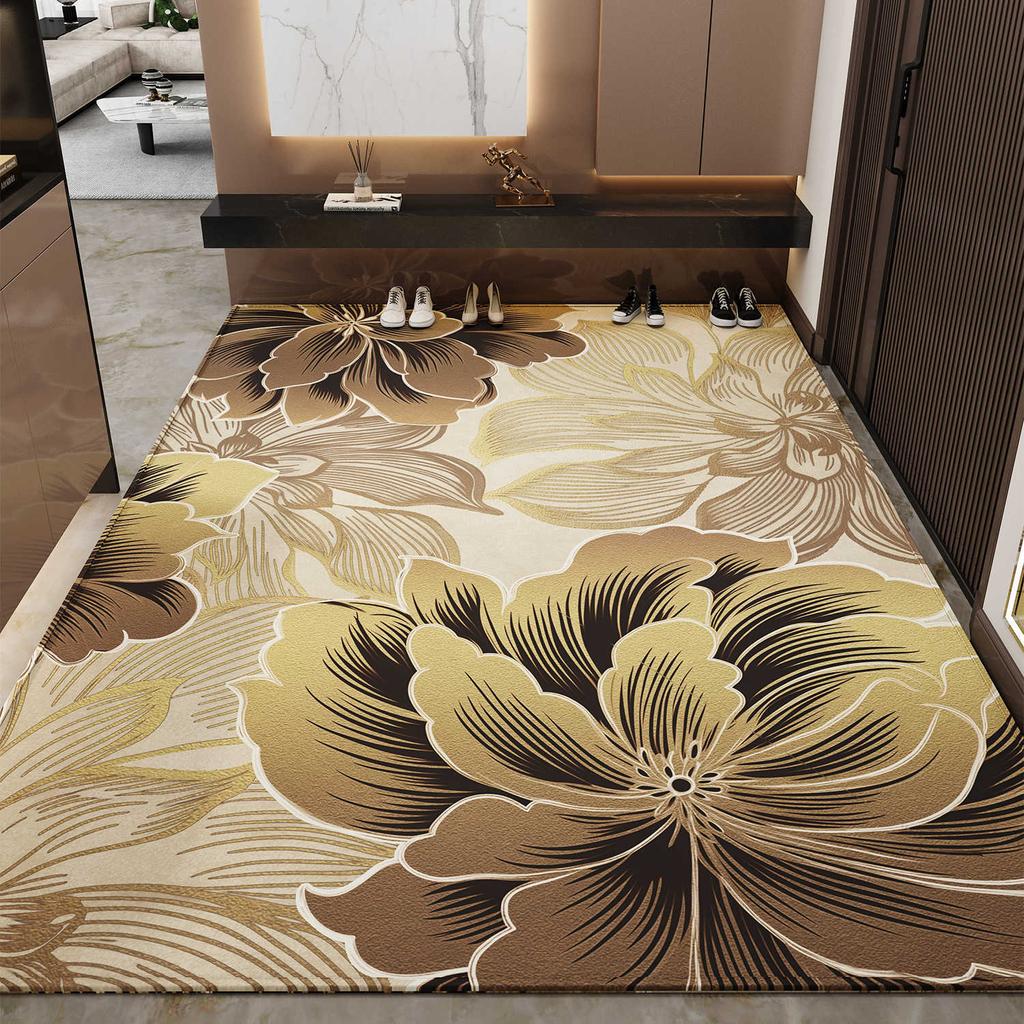 Entrance Mat Foyer Entrance Mat Home Floor Mat Light Luxury Dirt Resistant Anti Slip Entrance Carpet
