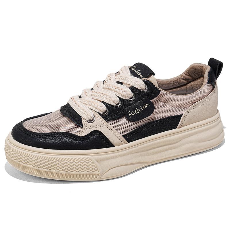 Spring New Mesh Shoes Ins Student Soft-soled Sports Board Shoes Casual Street Shooting YB