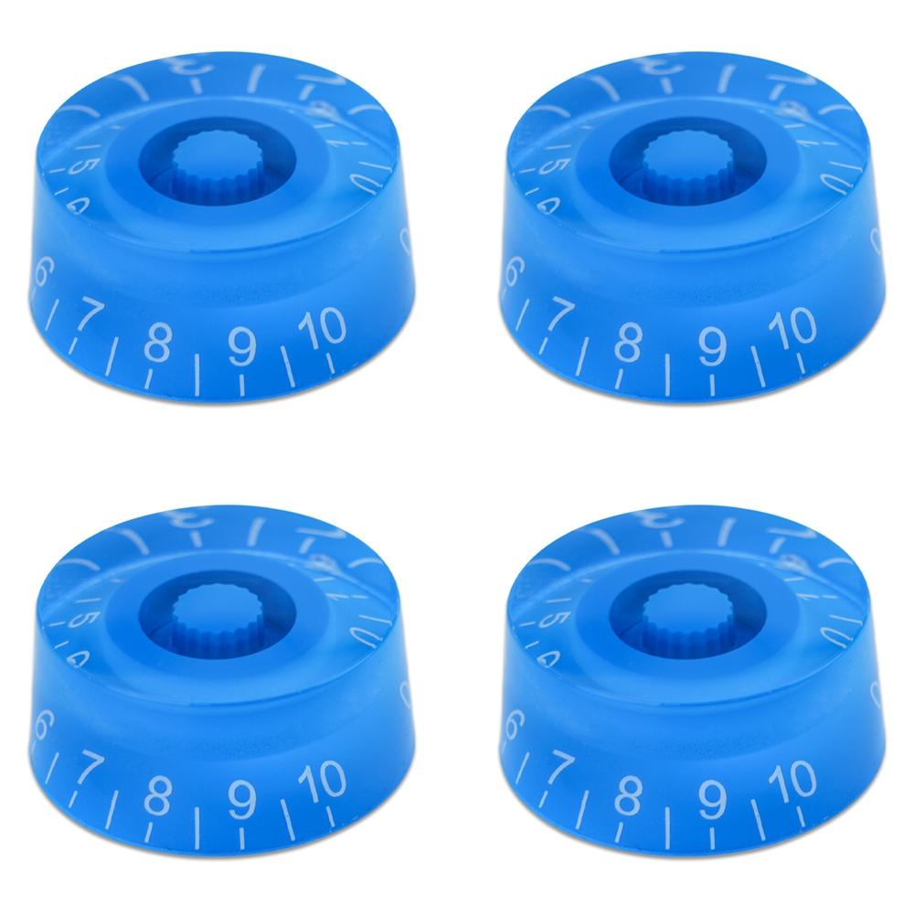 4pcs Guitar Volume Knobs Top Hat Knobs Speed Volume Tone Pedal Control Knobs for Electric Guitar Bass 29 Colors