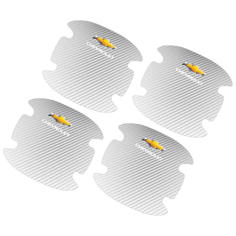 Car Door Handle Protection Sticker Emblem Car Decoration Styling for Chevrolet Chevry Cruze Impala Camaro Garna Equinox Volt Yakista AVEO Sedan Malibu
