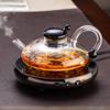 Home New Explosion-proof Boiling Teapot Set Glass Tea Set Heat-resistant Teacup