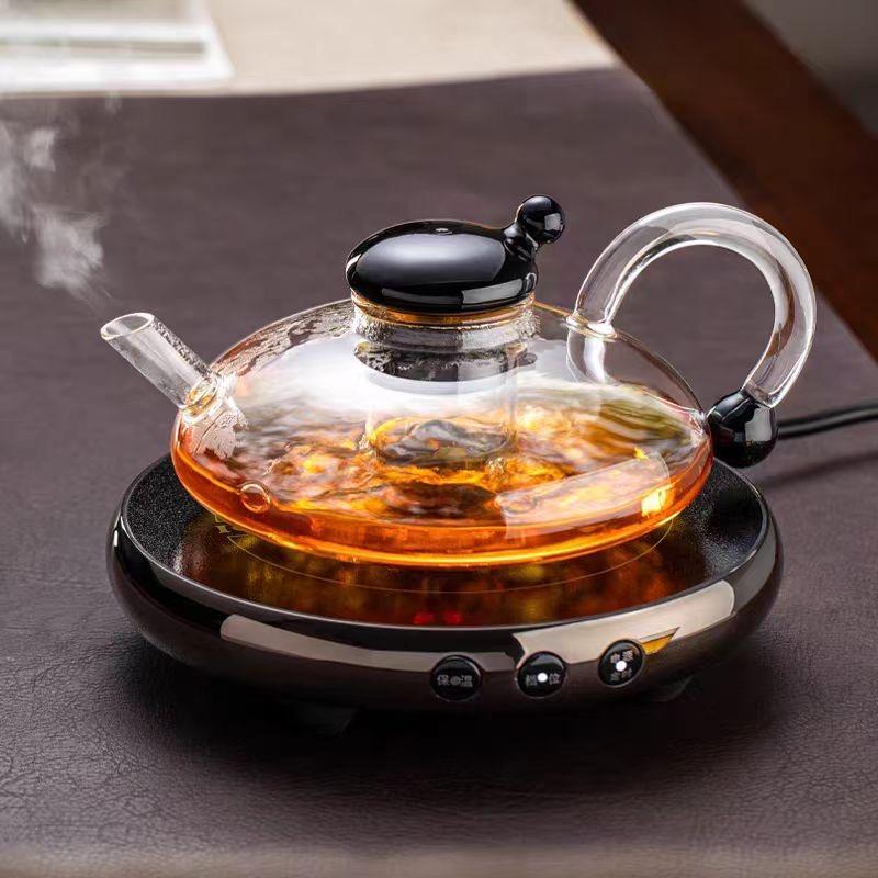 Home New Explosion-proof Boiling Teapot Set Glass Tea Set Heat-resistant Teacup