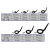 Rod guide single leg guide stainless steel fishing rod homemade