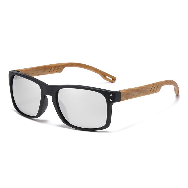 Xiaomi Men Women Square Polarized Sunglasses UV400 Bamboo Wood Temple Fashion Shades For Driving Fishing Beach Outdoor