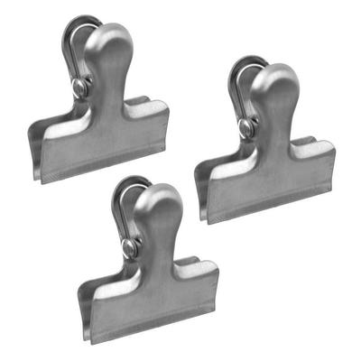 3x Kitchen Clips Spice Bag Clips Steel