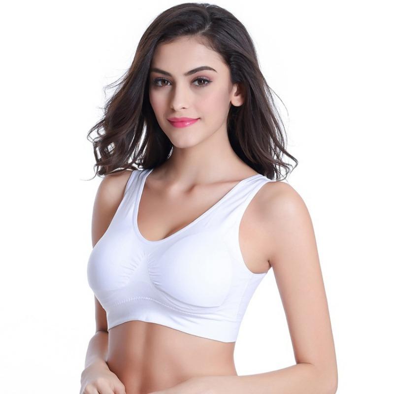 Plus Size Seamless Wireless One Piece Thin Shaping Sports Yoga Bra For Women