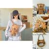 Cute Cartoon Plush Itabag Backpack With Breathable Material And Adjustable Straps For Casual Outings