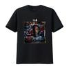 Vintage Streetwear Watercolor Graffiti Hip Hop Portrait Print Casual T Shirt Vintage Washed Slightly Breathable Unisex Fashion