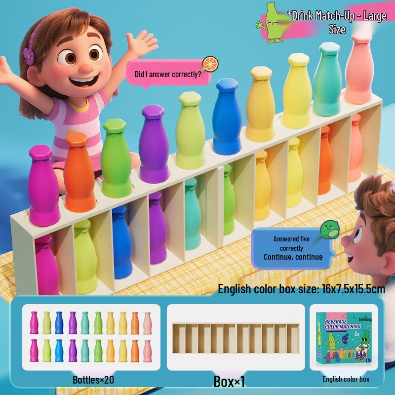 Kinder-Ratespiel Flasche - Interaktives Lernspielzeug zur intellektuellen Entwicklung
