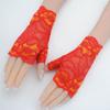 New Arrival Lace Half Finger Gloves Women's Thin Summer Silk Ice Short Sun Protection Driving Non Slip Elastic Fingerless Gloves Bridal Gloves