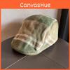 Retro Plush Newsboy Cap With Short Brim And Grid Design Fit For Autumn Fashion