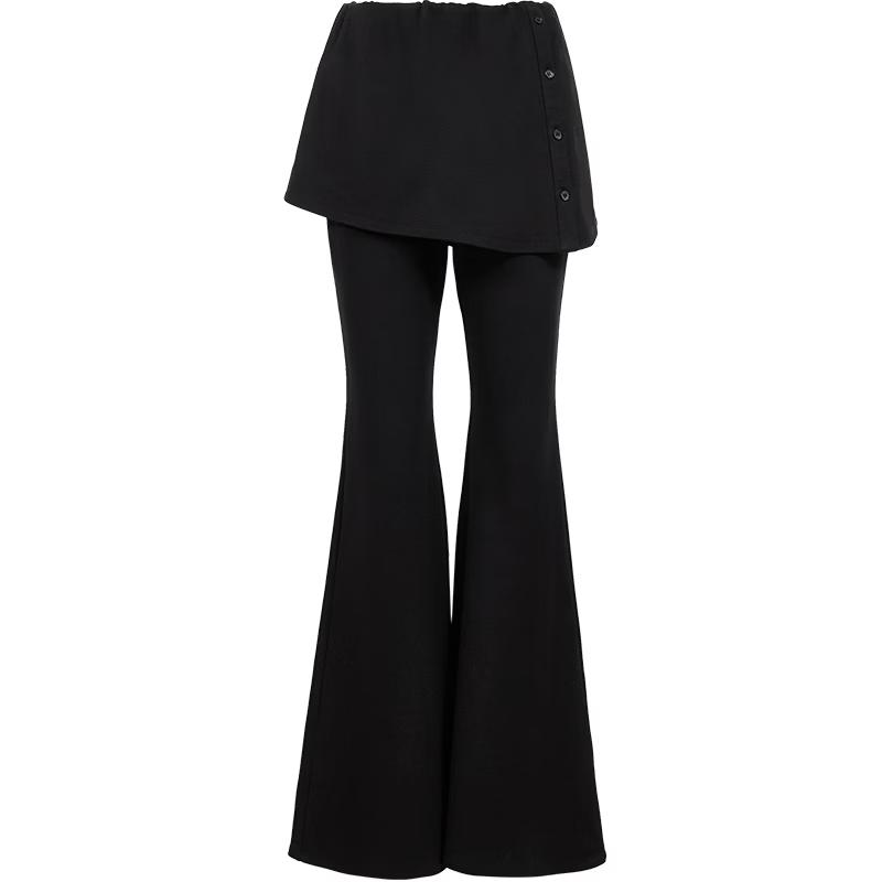 VEROMODA Women s Casual Irregular Splicing Flared Pants XL