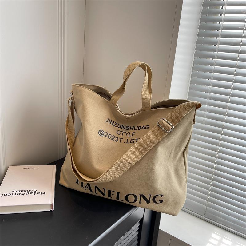 Plátěná taška přes rameno Dámská taška Crossbody Student Casual Backpack Kabelka do třídy