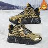 Children's cotton shoes winter new velvet warm boys sports shoes leather waterproof fashion student big cotton shoes